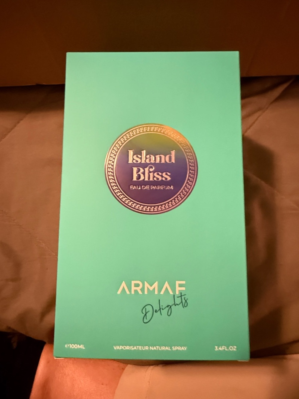 Armaf Island Bliss Eau de Parfum - Mint Green Bottle/Box